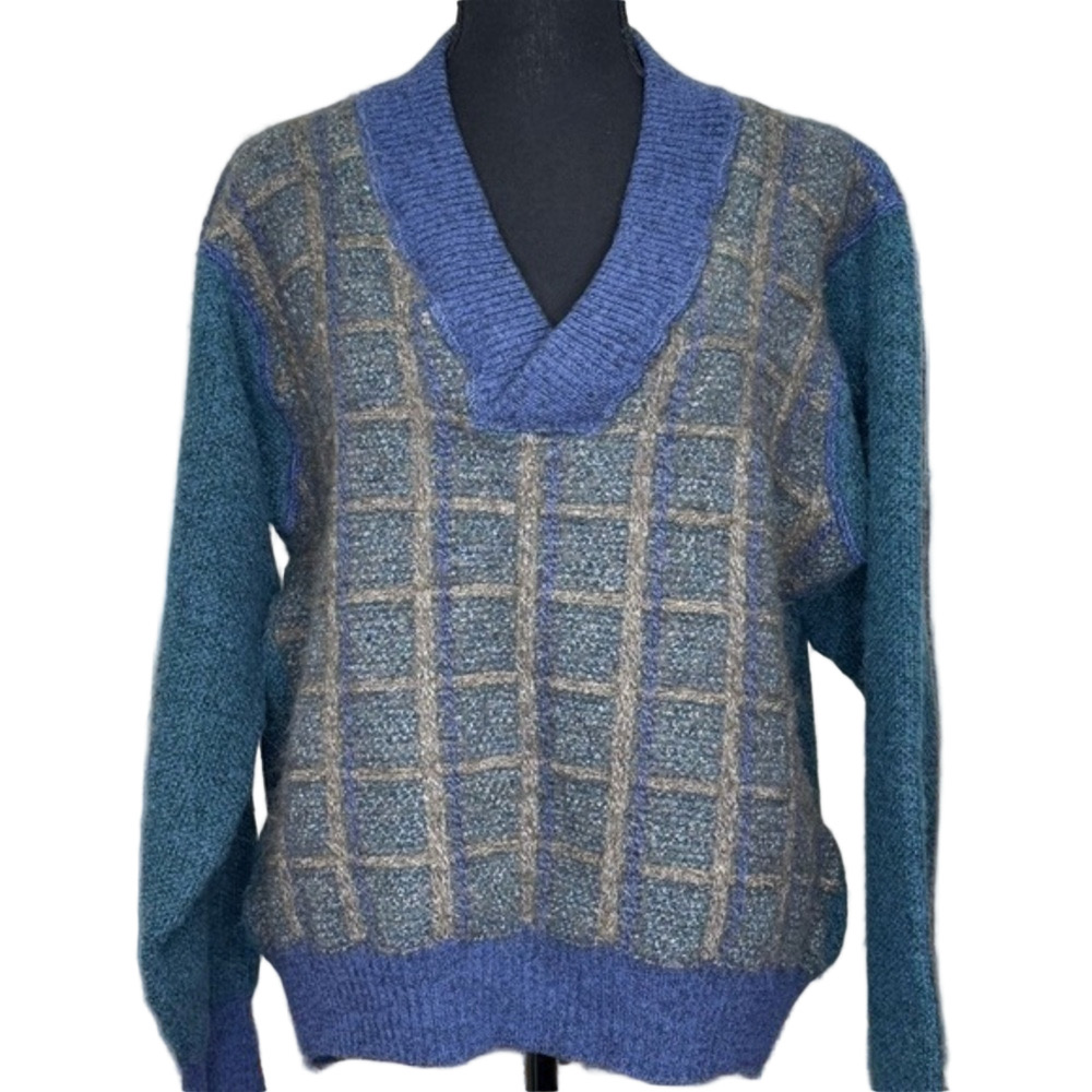 Vintage Mohair Wool Alpaca Blend Sweater France